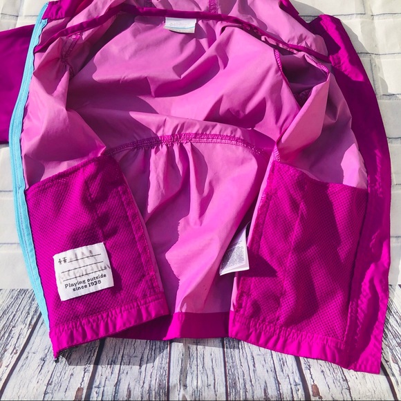 Columbia Windbreaker Jacket X SMALL Purple & Blue - Picture 9 of 9